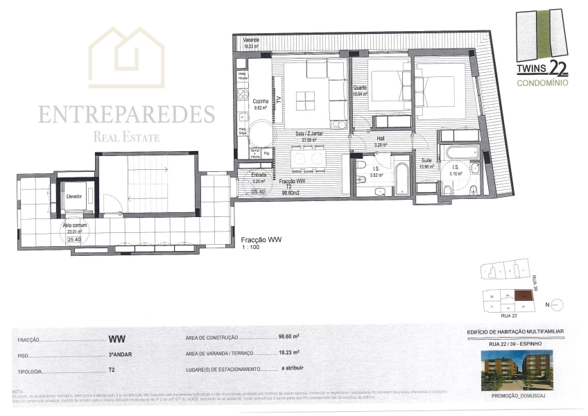 APARTAMENTO T2 NOVO NO CENTRO DE ESPINHO PARA COMPRAR, ESPINHO, AVEIRO - PRONTO A HABITAR